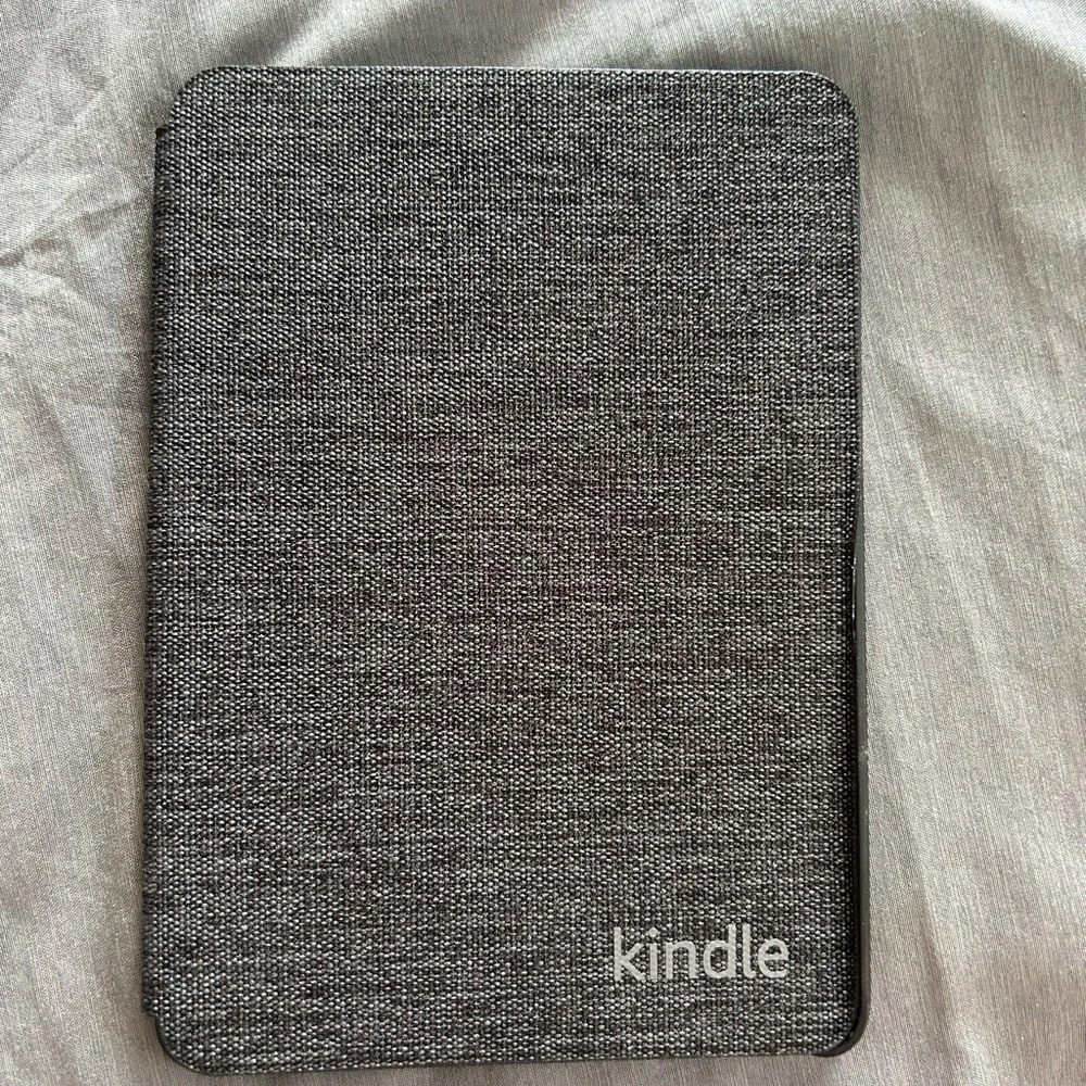 Gray Tablet Cover with Durable Fabric and Slim Design